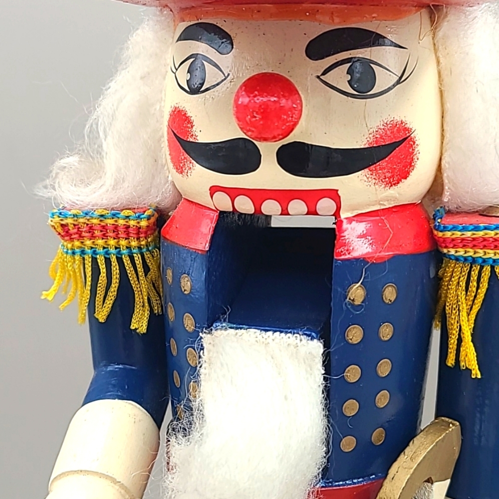 Vintage Classic Nutcracker Soldier Figurine - Red, Blue, and Gold - Picture 3 of 8